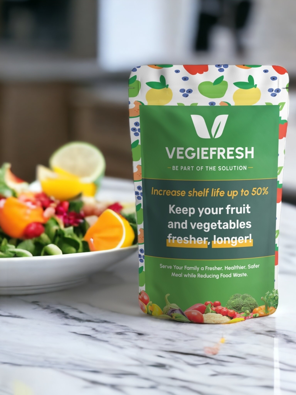 Keeps Fruits & Vegetables Fresher Up To 50% Longer For 1 YEAR!!
